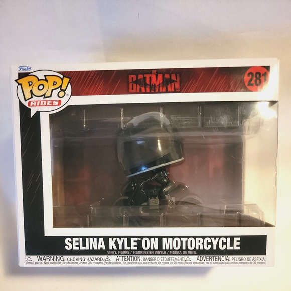 Funko Pop Rides Selina Kyle on Motorcycle 281 Busted Spot in Package - Picture 1 of 6